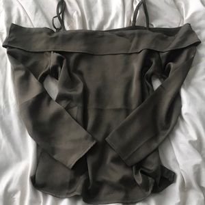Satin Off Shoulder Top